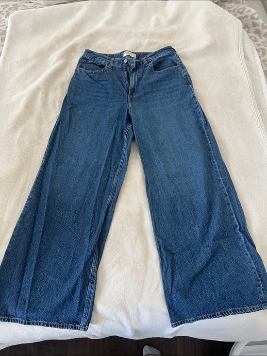 Abercrombie & Fitch Denim - Abercrombie & Fitch curve love high rise Wide-Leg Jeans
